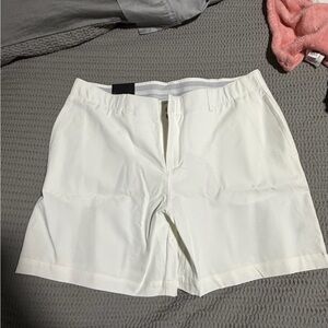 Men's White Under Armour Golf Shorts